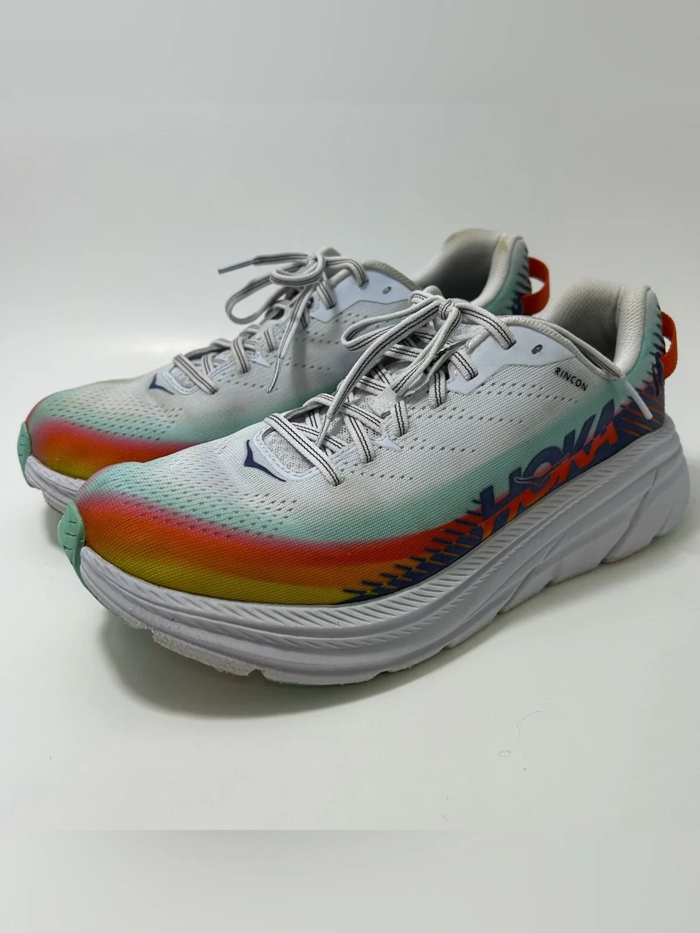 Hoka One One Ironman Rincon 2 Mens 10.5 Sneakers Running Kailua Kona Sunset Shoe